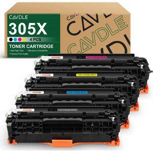 HP CE410X 305X Remanufactured Black Toner Cartridge 4 Packs