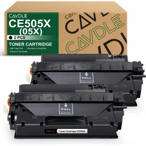 HP 05X CE505X Compatible Toner Cartridge 2 Pack