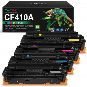 HP CF410A Remanufactured Toner Cartridge 4 Pack